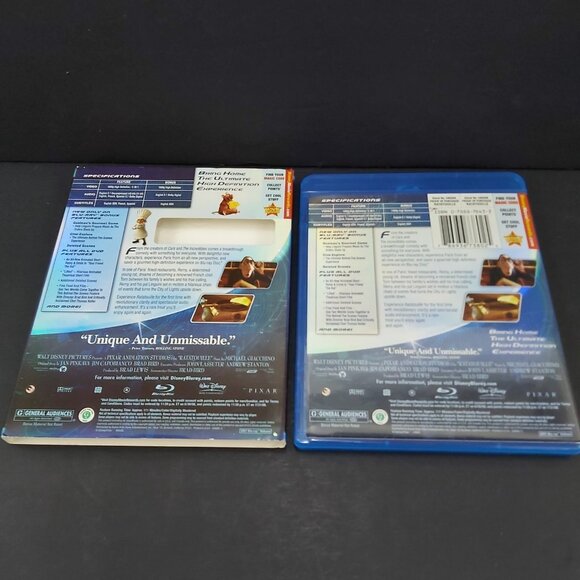 Ratatouille Disney Pixar Blu Ray DVD Case in Good Condition w/ Cardboard Sleeve - Picture 4 of 6